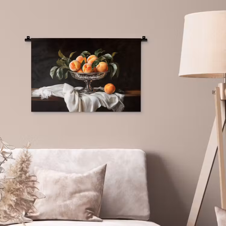 Wandkleed - Stilleven - Perziken - Vintage — 2