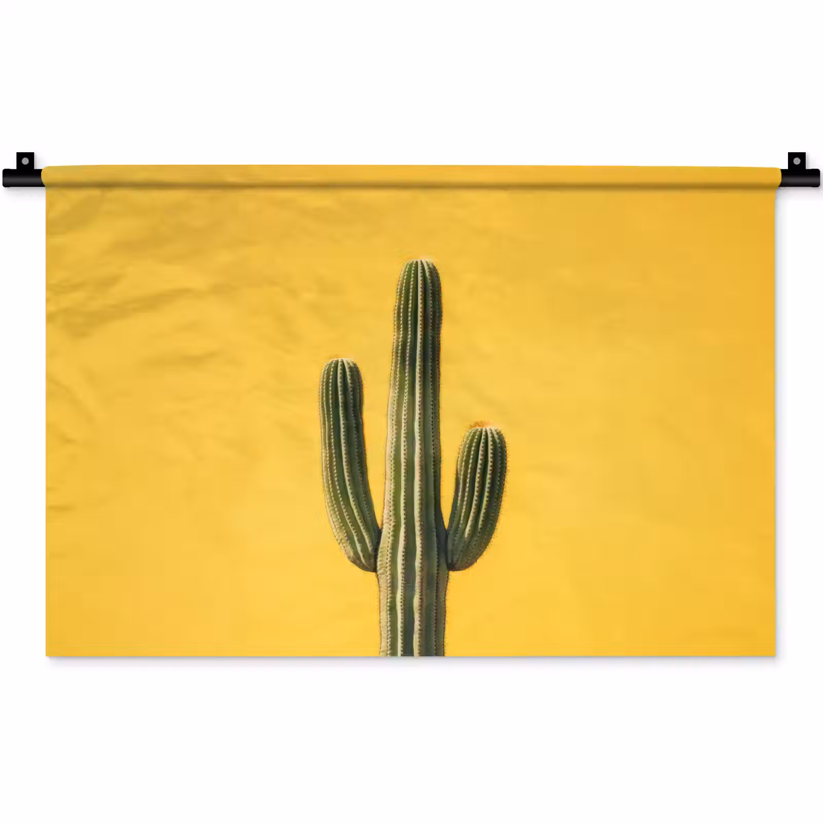 Wandkleed - Cactus - Groen - Minimalistisch — 1