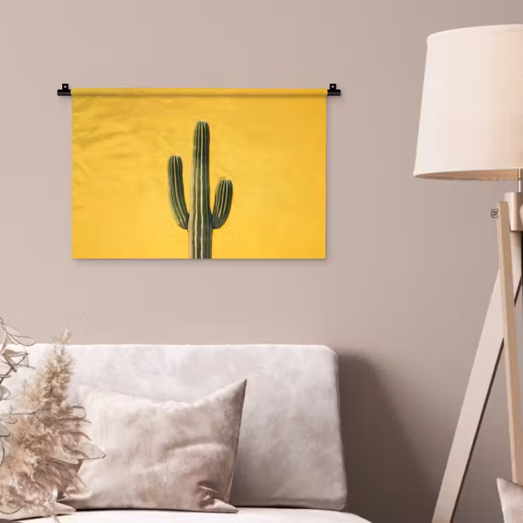 Wandkleed - Cactus - Groen - Minimalistisch — 2