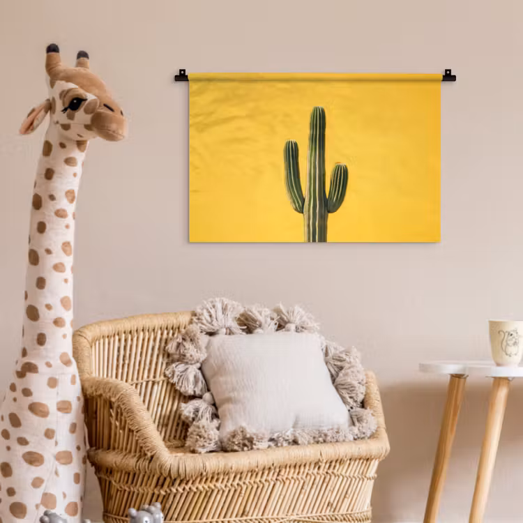 Wandkleed - Cactus - Groen - Minimalistisch — 5