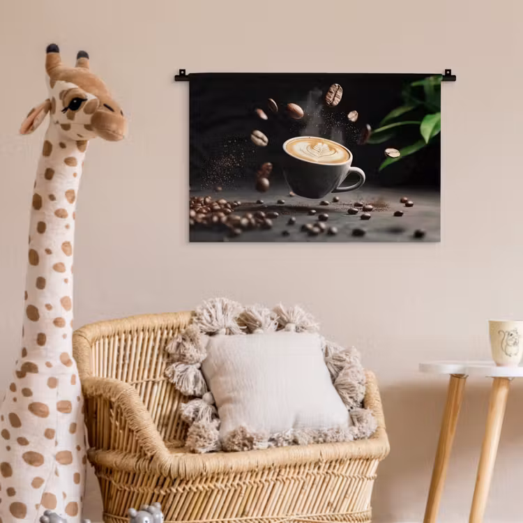Wandkleed - Cappuccino - Kop - Bonen - Bruin — 5