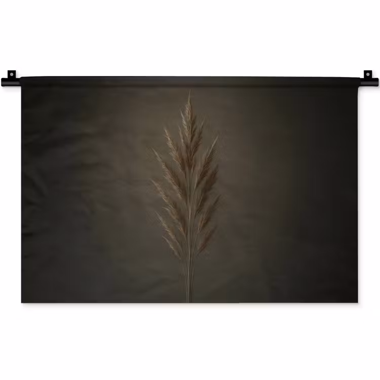 Wandkleed - Tak - Pluimgras - Donkerbruin — 1