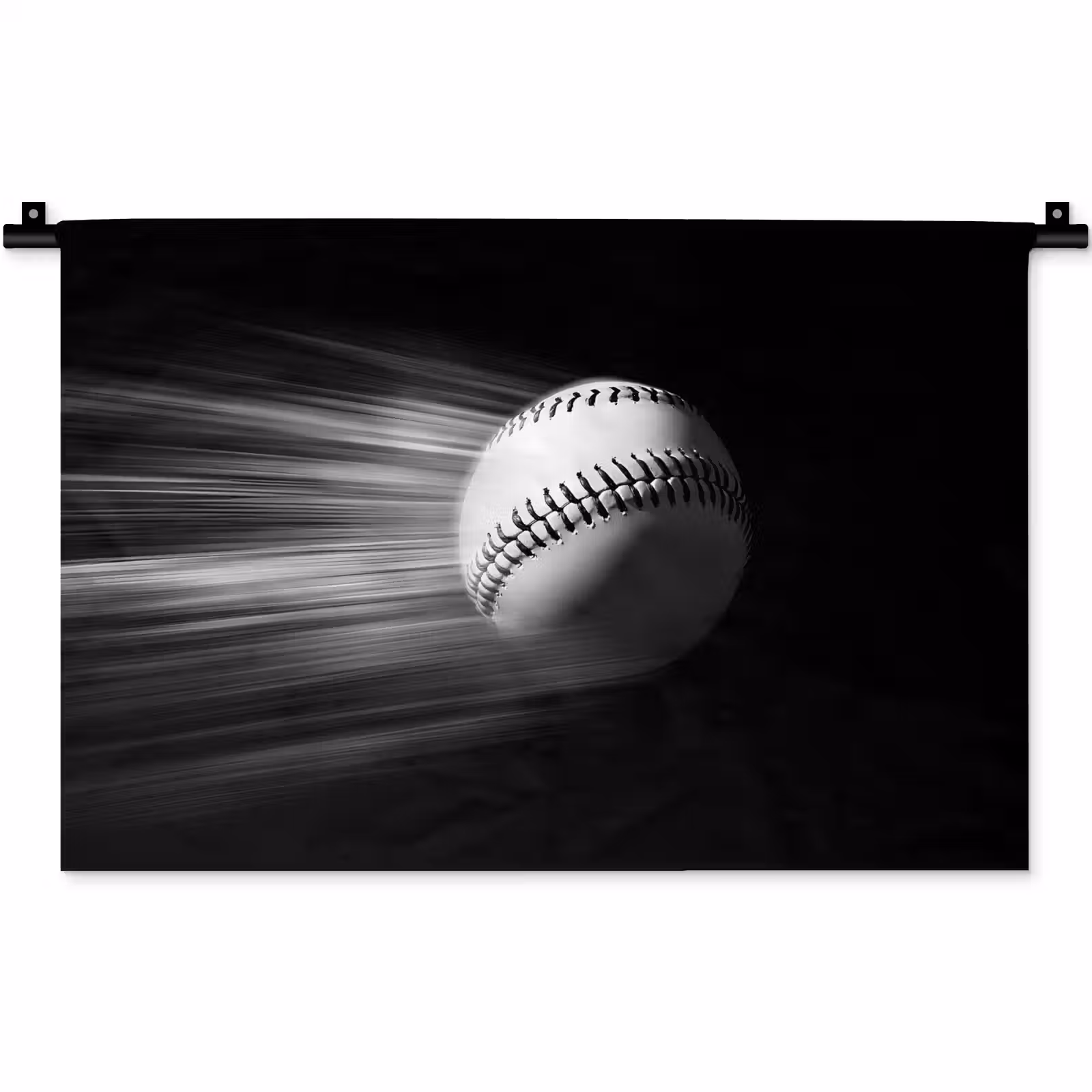 Wandkleed - Honkbal - Wit - Vliegt — 1