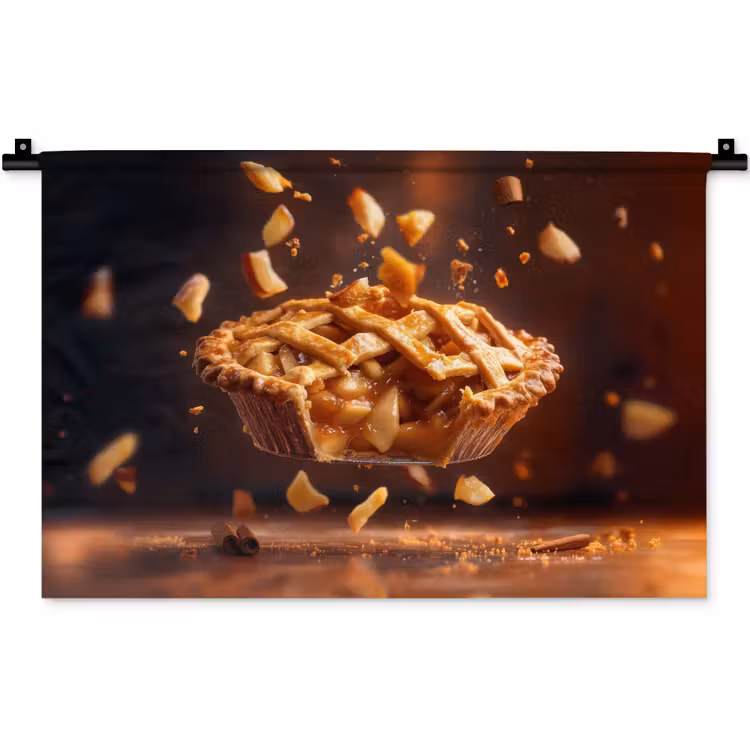 Wandkleed - Appel - Taart - Warm - Eten — 1
