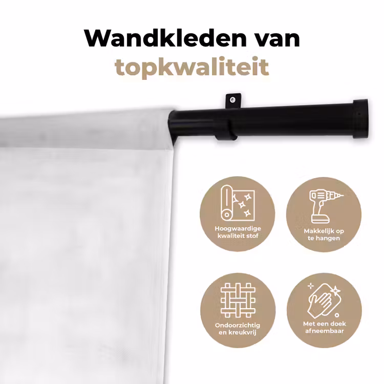 Wandkleed - Bokshandschoen - Zwart - Hand — 3