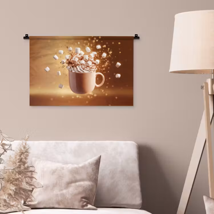 Wandkleed - Chocomelk - Drinken - Warm - Bruin — 2
