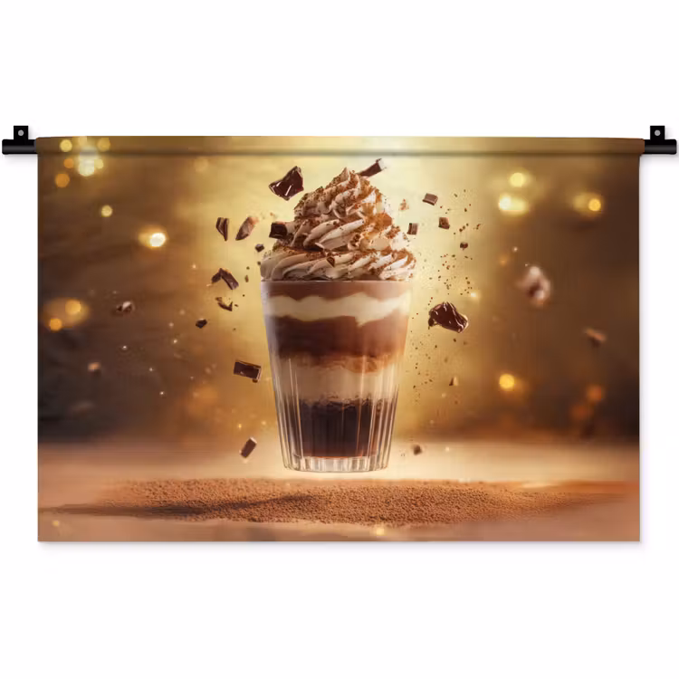 Wandkleed - Dessert - Chocolade - Zoet - Eten — 1