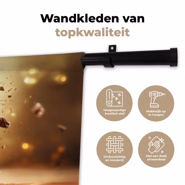 Wandkleed - Dessert - Chocolade - Zoet - Eten — 3