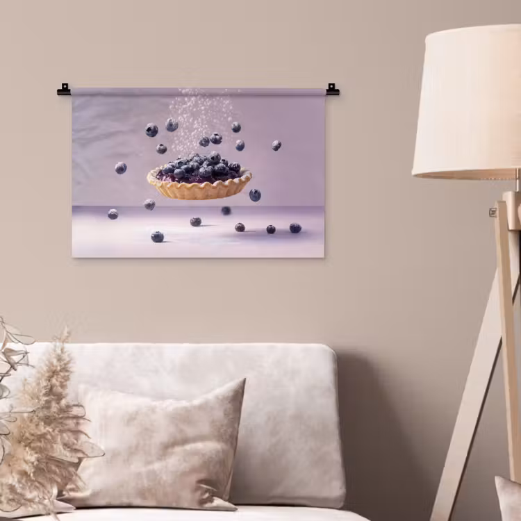 Wandkleed - Eten - Taart - Bessen - Blauw — 2