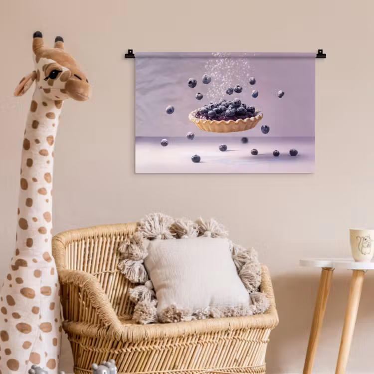 Wandkleed - Eten - Taart - Bessen - Blauw — 5