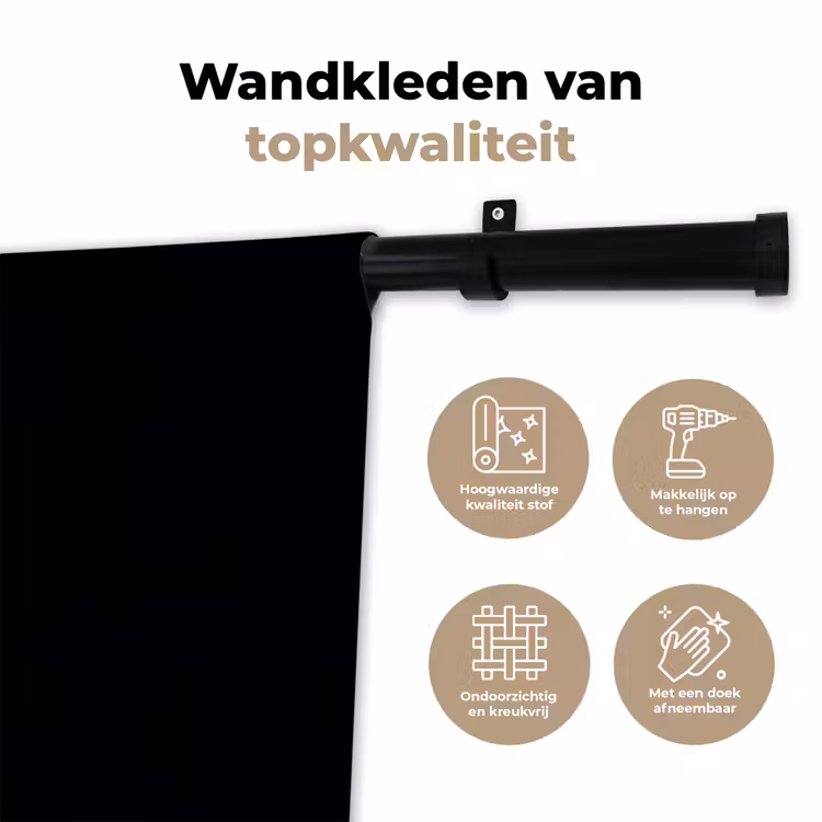 Wandkleed - Golfbal - Minimalistisch - Wit — 3