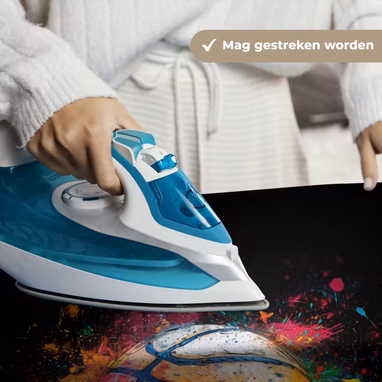 Wandkleed - Oranje basketbal te midden van verfspetters — 7