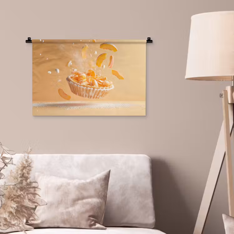 Wandkleed - Peach - Eten - Taart - Oranje — 2