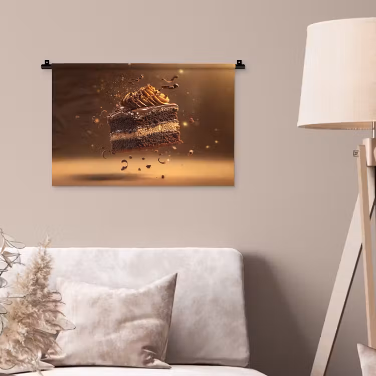 Wandkleed - Taart - Chocolade - Eten - Brownie — 2