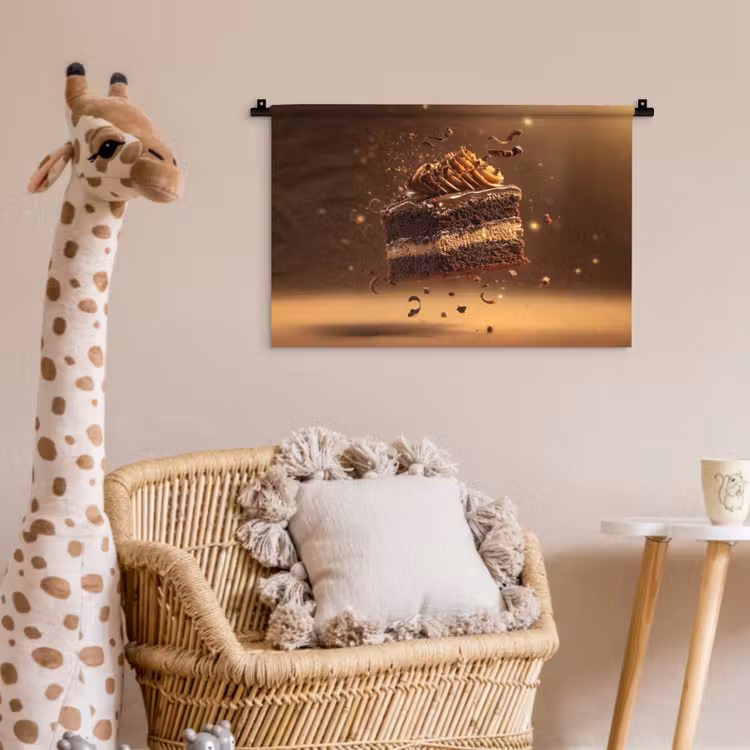Wandkleed - Taart - Chocolade - Eten - Brownie — 5