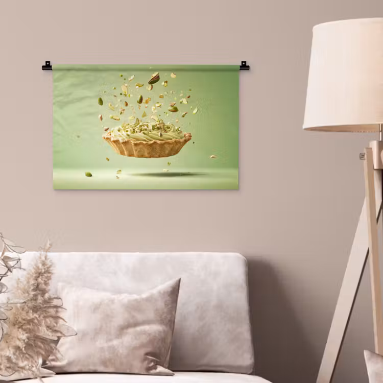 Wandkleed - Pistache - Taart - Noten - Eten — 2