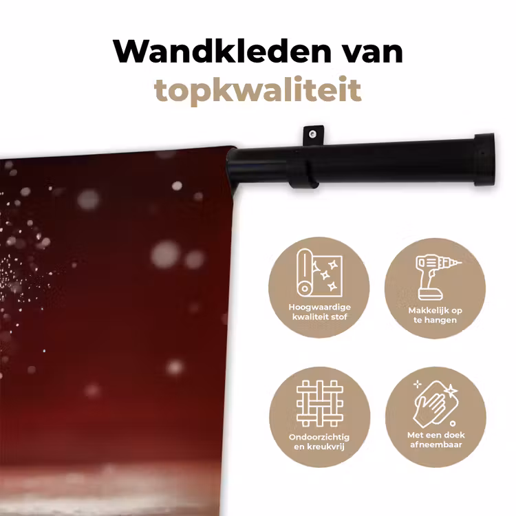 Wandkleed - Rode - Velvet - Taart - Eten — 3