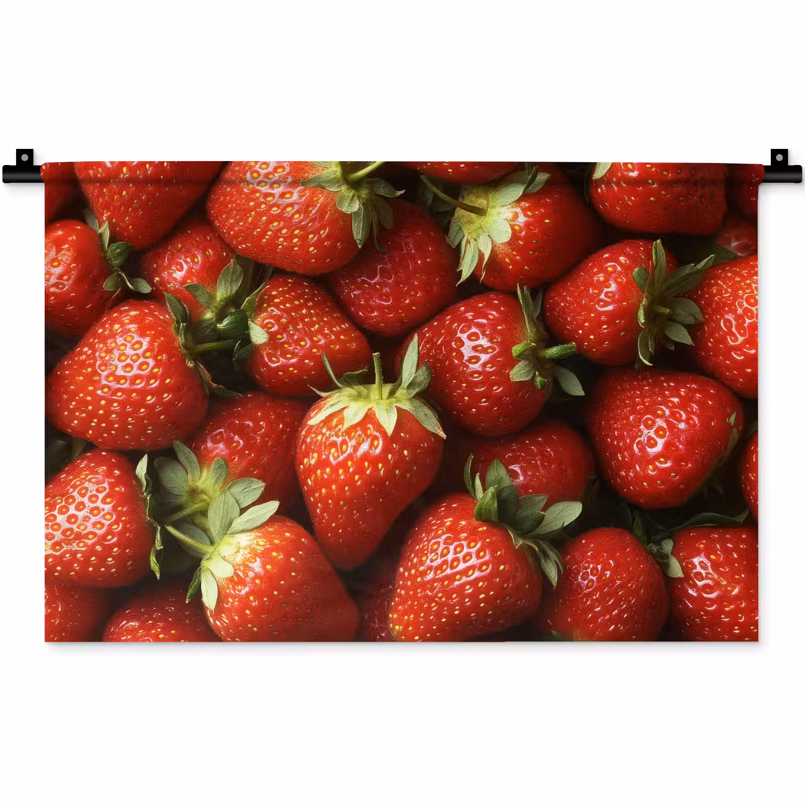 Wandkleed - Aardbei - Fruit - Rood — 1