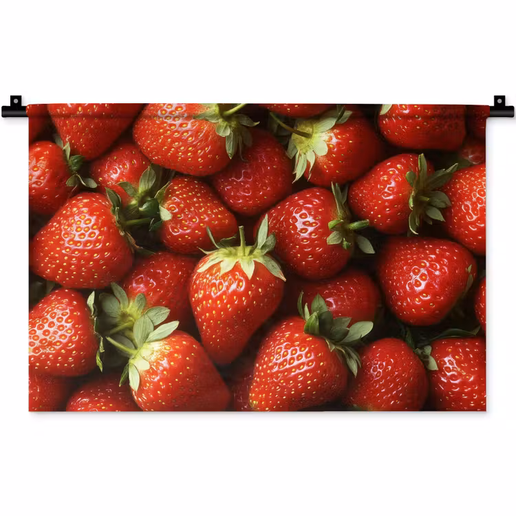 Wandkleed - Aardbei - Fruit - Rood — 1