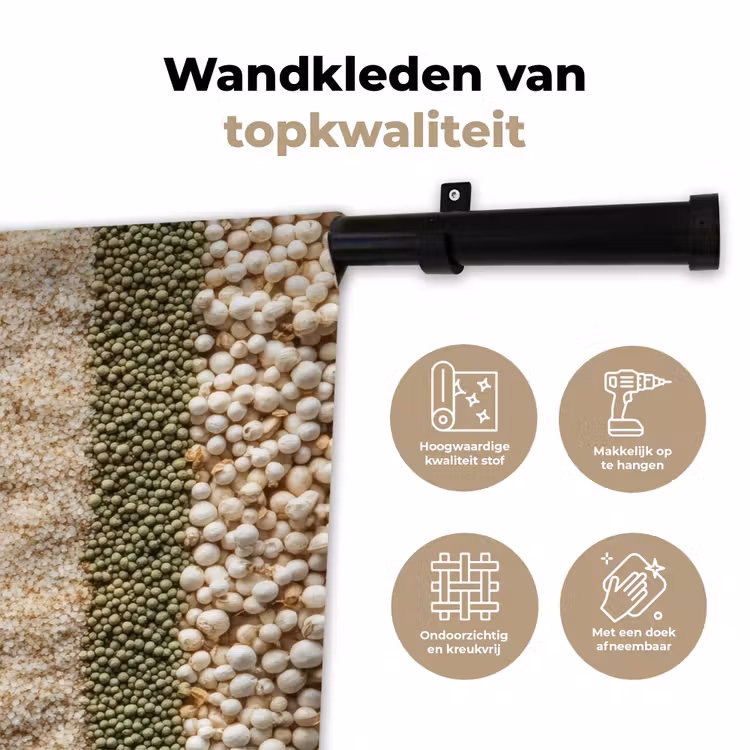 Wandkleed - Banen - Verticaal - Kruiden - Variatie — 3