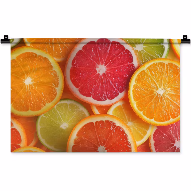 Wandkleed - Fruit - Kleurrijk - Close up — 1