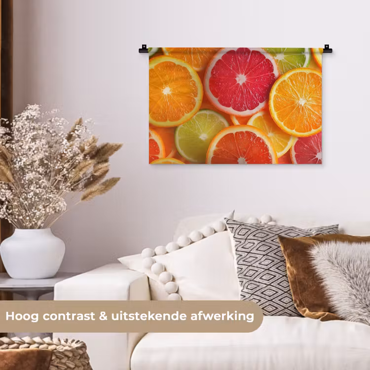 Wandkleed - Fruit - Kleurrijk - Close up — 4