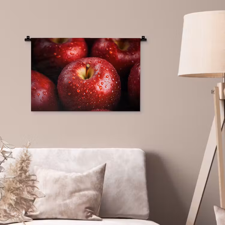 Wandkleed - Rood - Appels - Fruit — 2