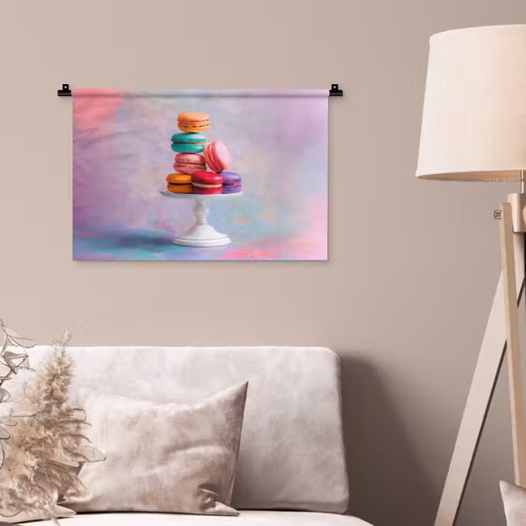 Wandkleed - Macarons - Schaal - Pastel - Kleurrijk — 2