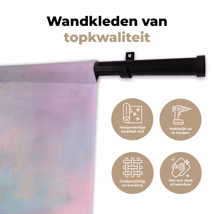 Wandkleed - Macarons - Schaal - Pastel - Kleurrijk — 3