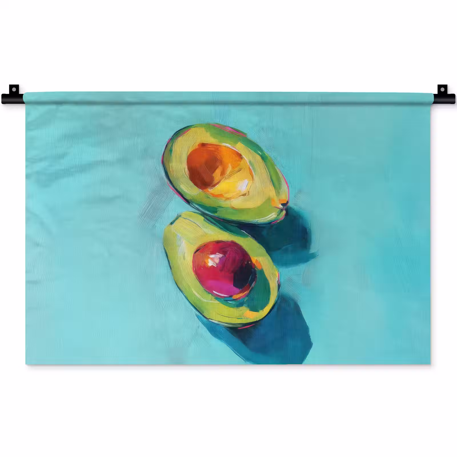 Wandkleed - Avocado - Groen - Pit - Schaduw — 1