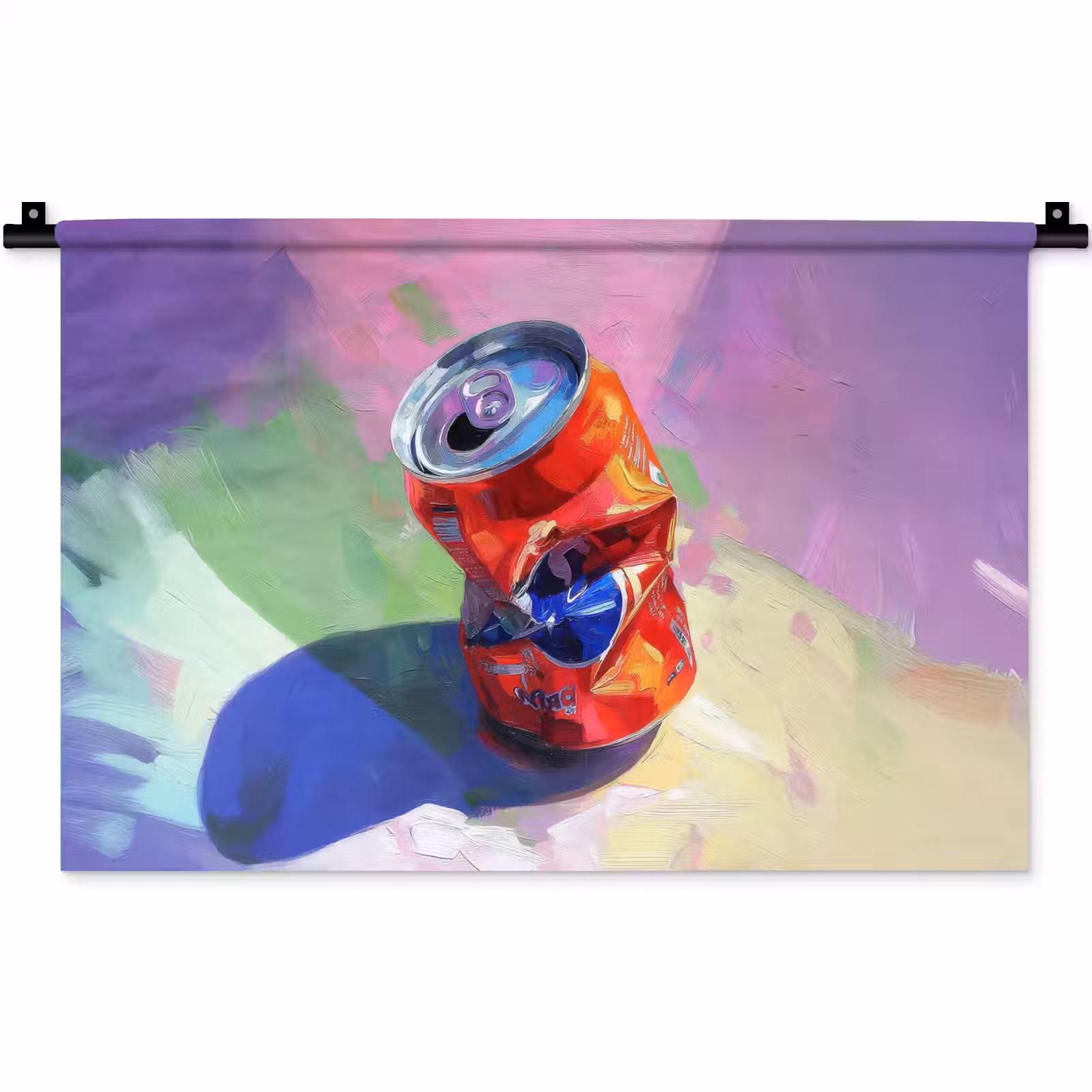 Wandkleed - Frisdrank - Blik - Paars — 1