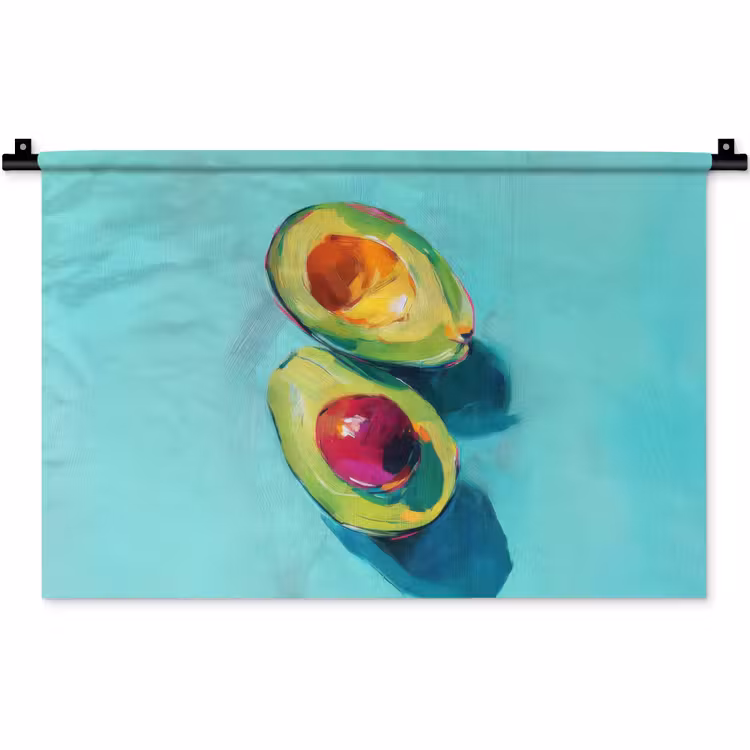 Wandkleed - Avocado - Groen - Pit - Schaduw — 1