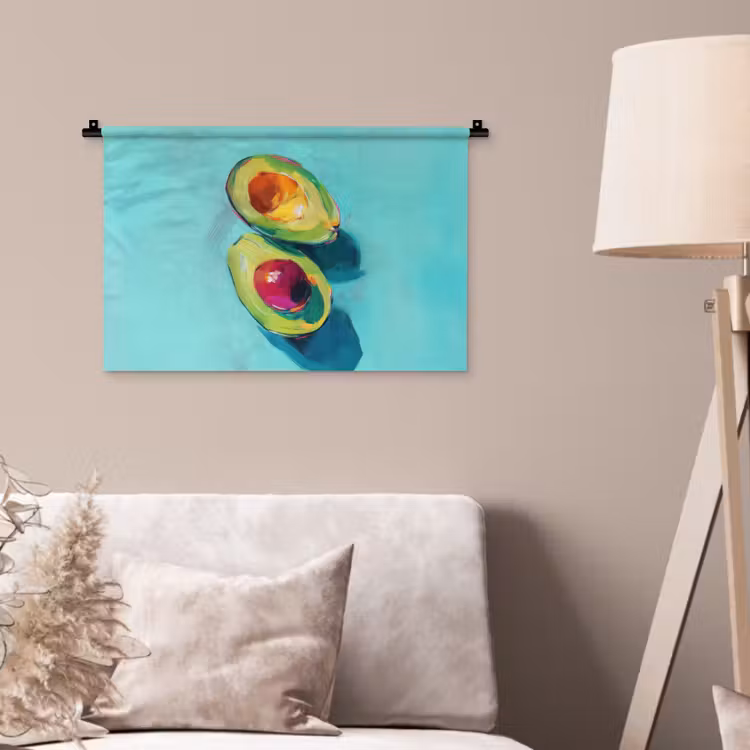 Wandkleed - Avocado - Groen - Pit - Schaduw — 2