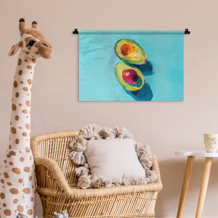 Wandkleed - Avocado - Groen - Pit - Schaduw — 5