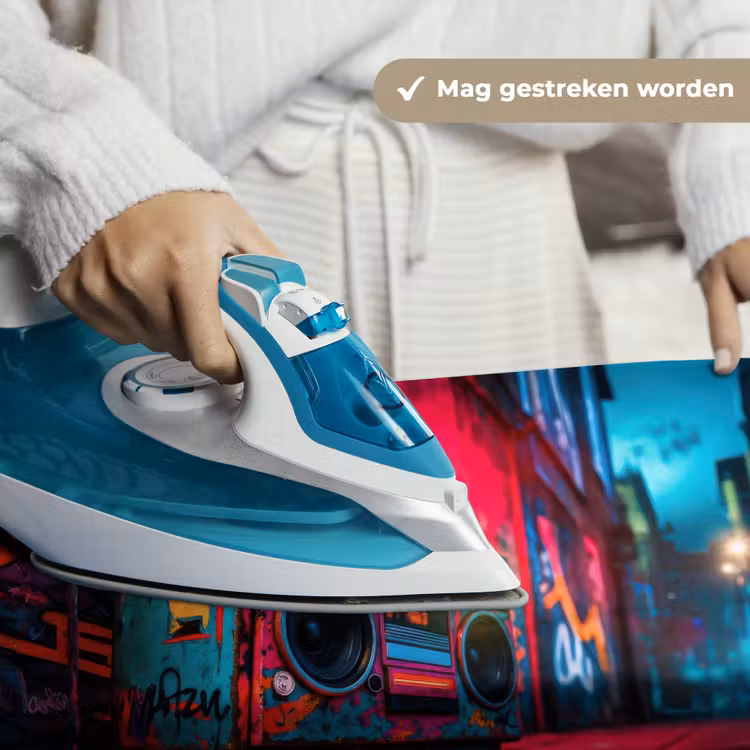 Wandkleed - Boombox - Rood - Graffiti - Neon — 6