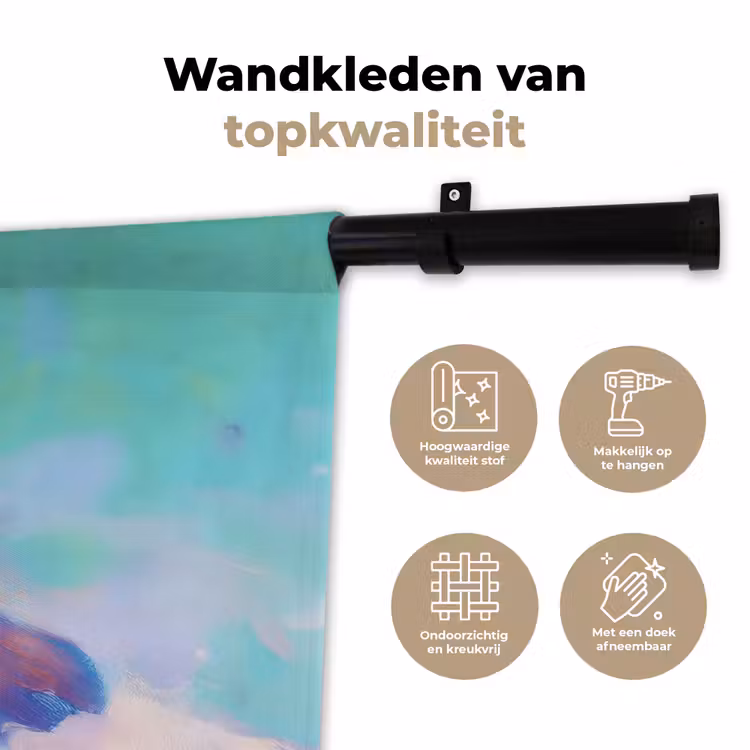 Wandkleed - Dobbelstenen - Kleurrijk - Getallen - Stipjes — 3