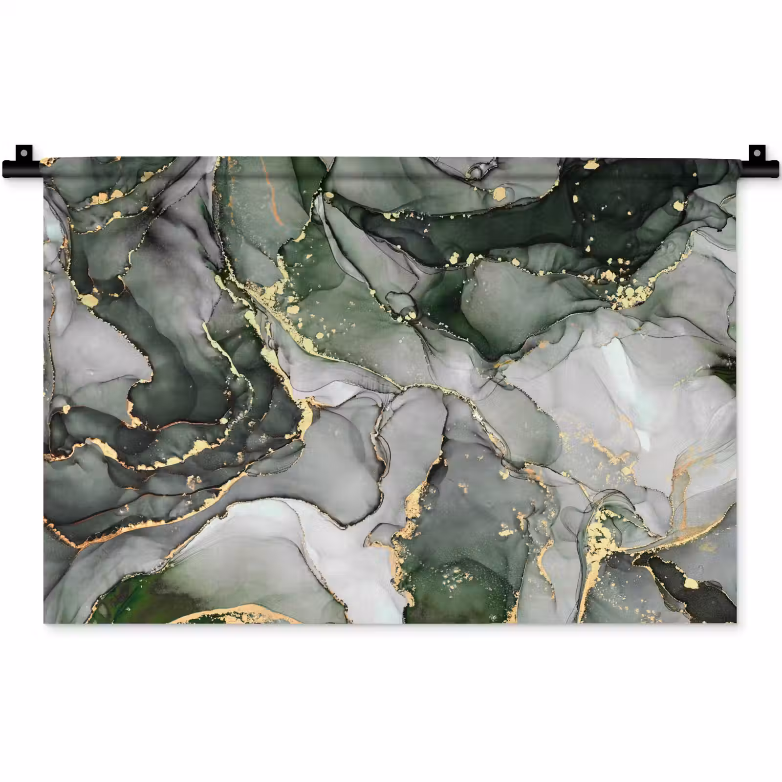Wandkleed - Luxe - Marmer - Groen — 1