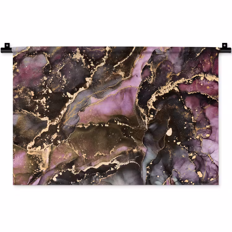 Wandkleed - Marmer - Gold - Steen - Abstract — 1