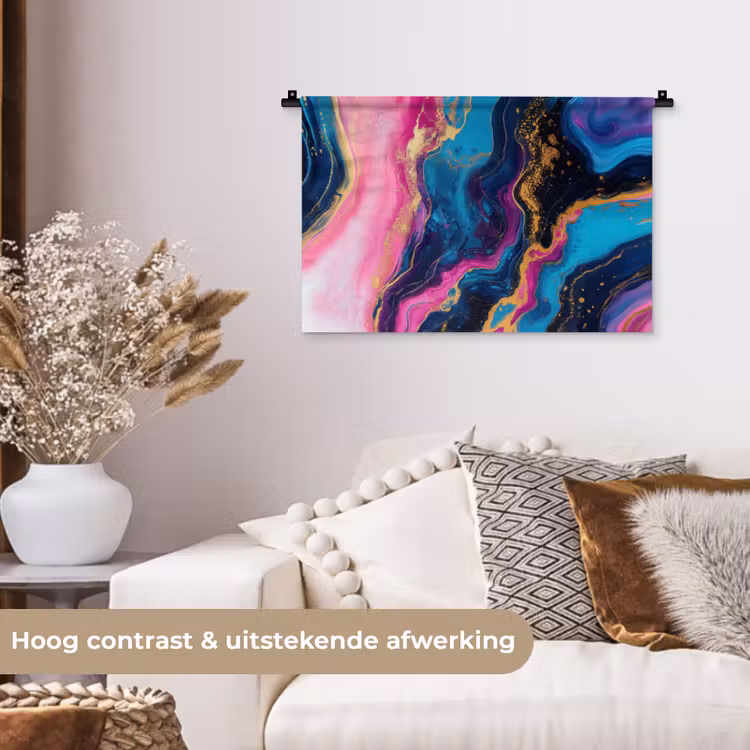 Wandkleed - Marmer - Modern - Goud — 4