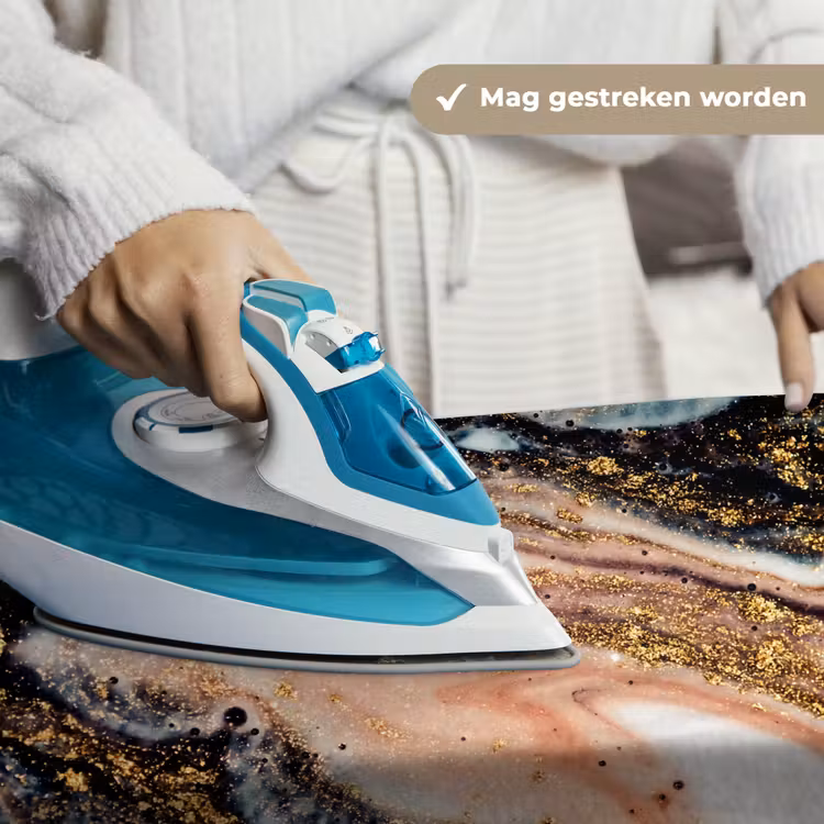 Wandkleed - Marmerlook - Goud - Zwart - Glitter - Chic — 6