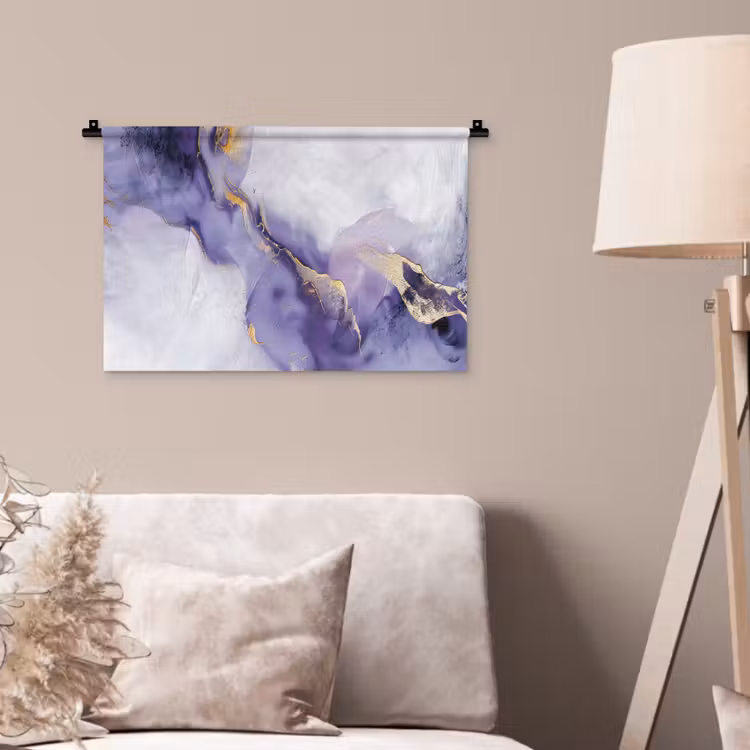Wandkleed - Paars - Modern - Marmer - Abstract — 2