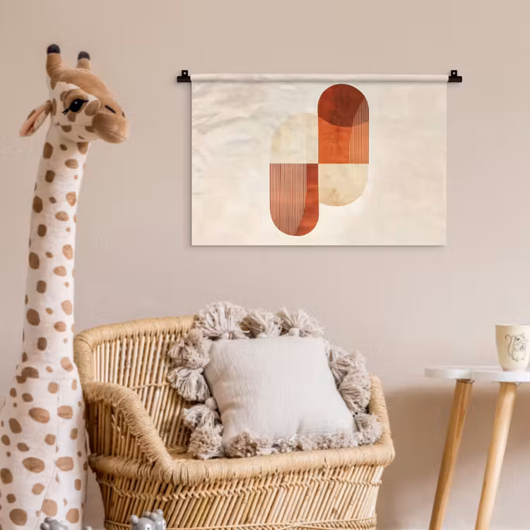 Wandkleed - Bogen - Beige - Vormen — 5