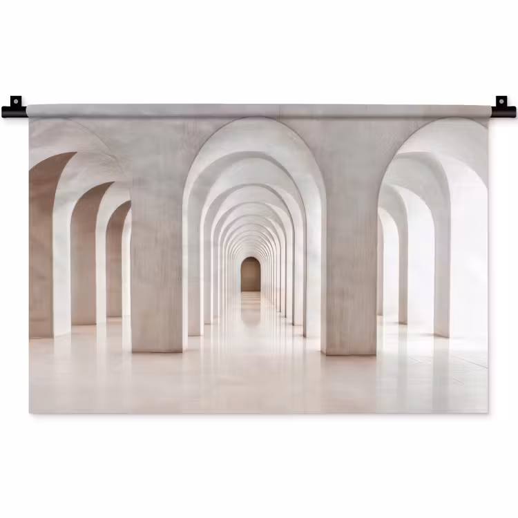 Wandkleed - Hal - Bogen - Symmetrisch - Modern — 1