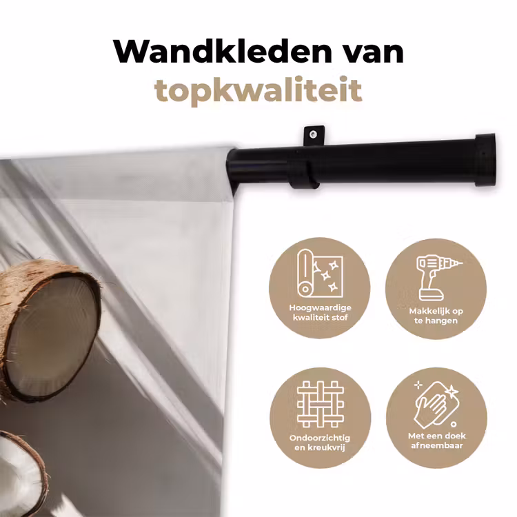 Wandkleed - Kokosnoten - Bruin - Shaduw — 3