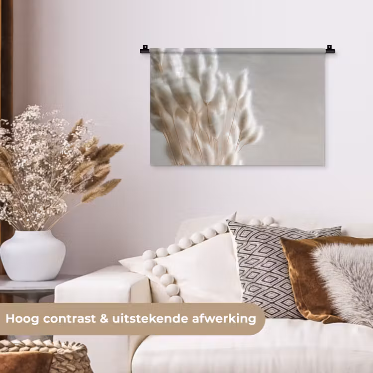 Wandkleed - Pluimen - Beige - Minimalistisch — 4