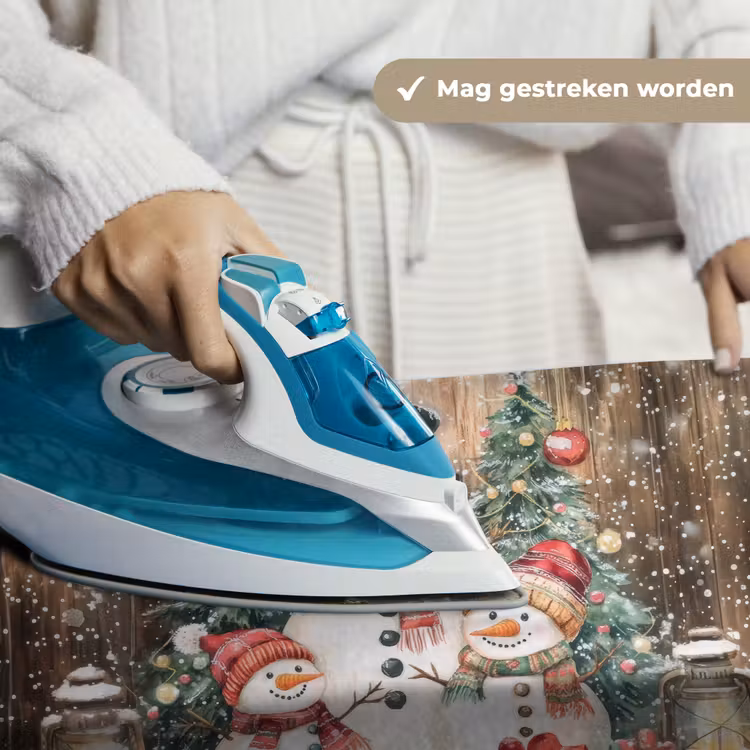 Wandkleed - Sneeuwpop - Familie - Kleurrijk — 6