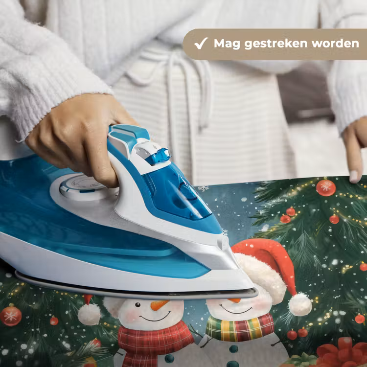 Wandkleed - Sneeuwpop - Kerstsneeuw - Groen - Rood — 6