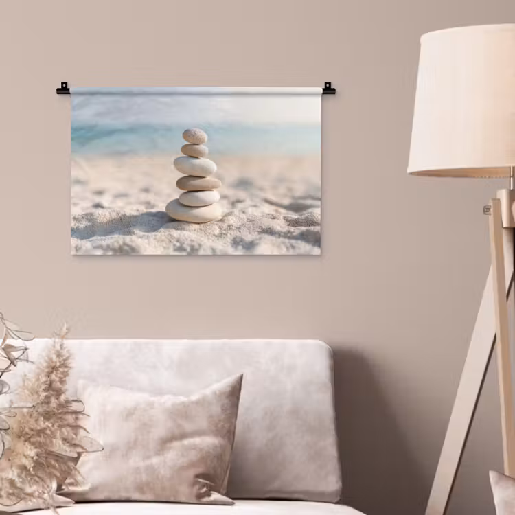 Wandkleed - Stenen - Stapel - Zand - Zee — 2