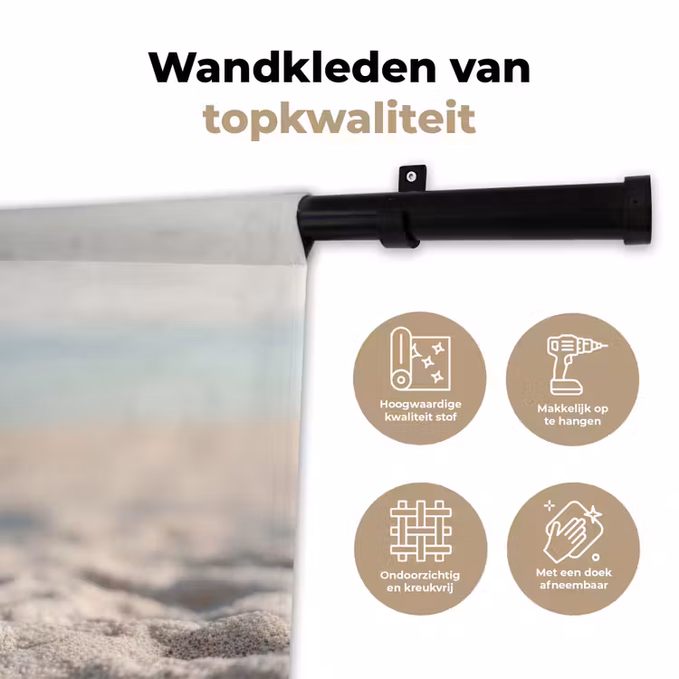 Wandkleed - Stenen - Stapel - Zand - Zee — 3