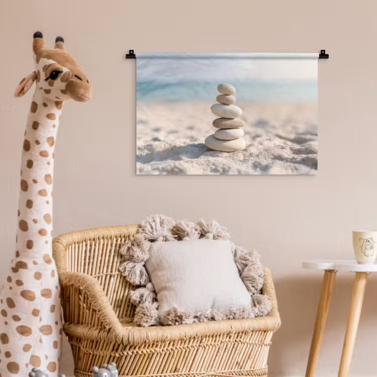 Wandkleed - Stenen - Stapel - Zand - Zee — 5